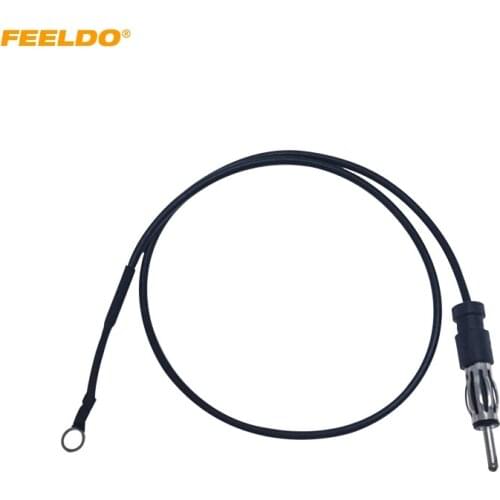 FEELDO Universal 50cm Car Stereo Radio Male Plug Antenna Adapter Wire Auto FM/AM Antenna #HQ6939
