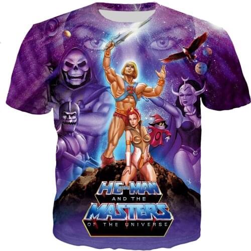 He Man And The Masters Of The Universe T Shirt Men/women New 3D Printed T-shirts Casual Harajuku Style Tshirt Streetwear Tops