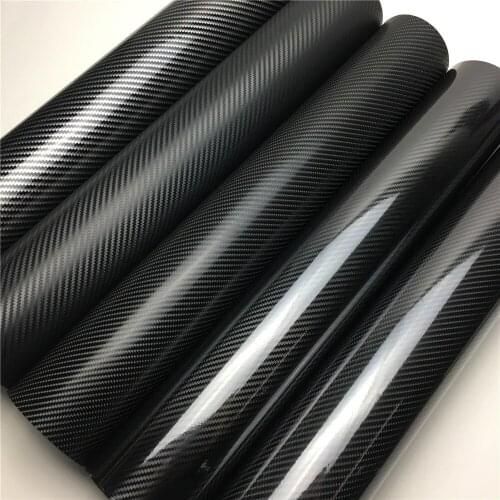 2D 3D 4D 5D 6D Glossy Carbon Fiber Vinyl Car Wrap Film Sheet For Car Sticker Laptop Skin Motorcycle Wrapping