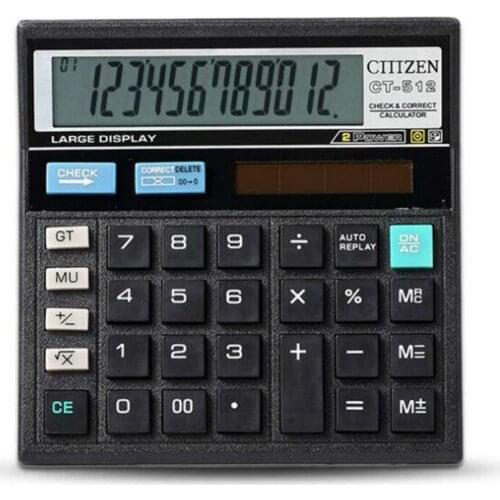 Calculator Solar Dual Power Office Home School Student Teaching Stationery Computing Tool Desktop Office Economy Computer