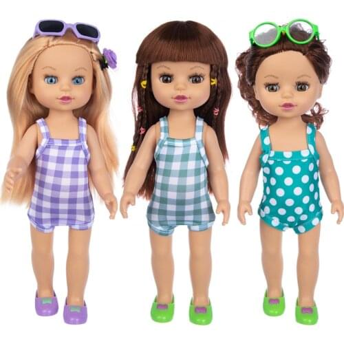 Swim Suit 14Inch Baby Dolls Pop Reborn Silicone Girl 35cm Born Poupee Boneca Baby Soft Toy Girl Todder Gift
