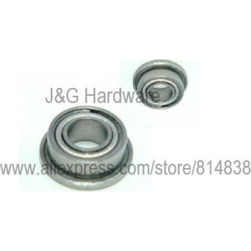 MF105ZZ Miniature Flanged Bearing 5x10x4 Shielded Ball Bearings 100 pieces