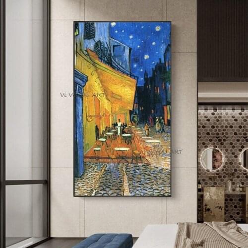 Pure Hand-Painted Wall Art Light Luxury Oil Paintings Wall Pictures Villa Porch Corridor Aisle Decorative Vertical Abstract