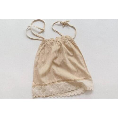 2021 new style girls lace skirt summer fashion cotton linen girls skirt girls clothes