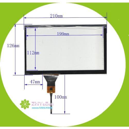 NEW YH-CTP831-8.0 9inch Capacitive Screen For GPS CAR 210mm*126mm touchsensor 210*126 touchglass digitizer