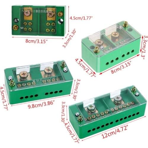 YYSD Single Phase 2-IN 4/6/812-OUT Wire Terminal Box Household Distribution Box Terminal Junction Case Holder