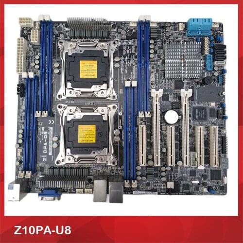 Original Workstation Motherboard For Asus Z10PA-U8 2011 C612 X99 Crossfire Support V3 V4 100% Testing Before Shipment
