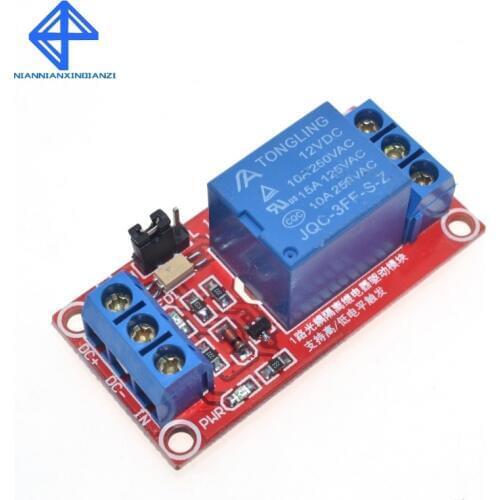 One 1 Channel 12V Relay Module Board Shield with Optocoupler Support High and Low Level Trigger for Arduino