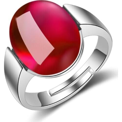 Simple personality atmosphere wild two-color geometric adjustable female models silver plated rings SA126