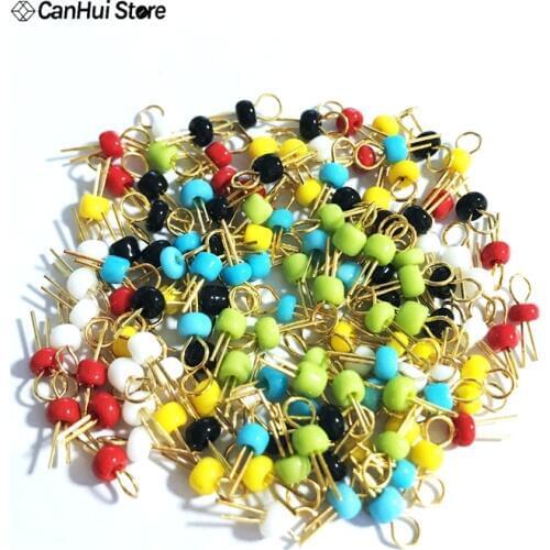 Six Color 120pcs/lot PCB Board Test Point / Bead / Ring / Hoop Ceramic PCB Test Pins Ceramic Test Ring Gold Plating White Black