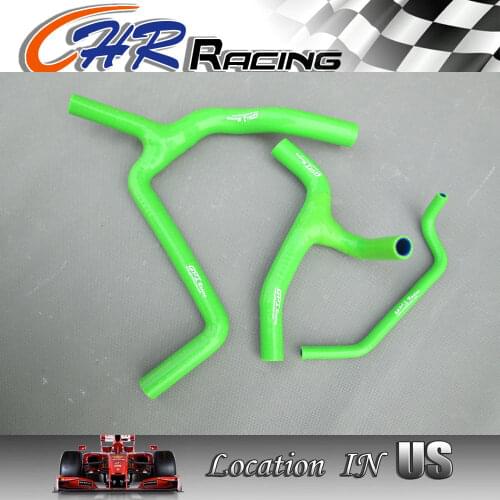 FOR KAWASAKI KX450F KXF450 KX 450F 2009-2015 2012 SILICONE RADIATOR HOSE green