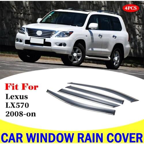 Car Window Rain Shield Visor Guards Protector Sun Wind Deflector Awning Shade Cover For FOR Lexus LX570 Car Accessories 2018-on