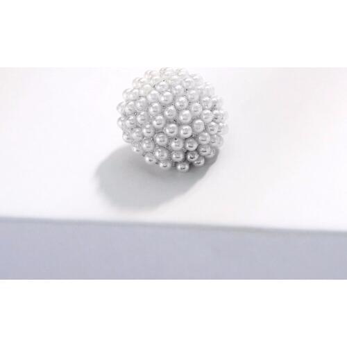 Pearl 13mm lace Headwear rhinestone button for DIY craft wedding Invitation Stud Earrings Accessory 50PCS/Lot(BTN-5116)