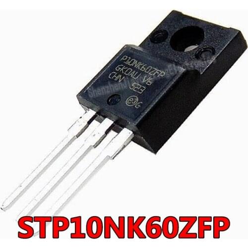 10PCS/LOT STP10NK60ZFP STP10NK60 10NK60ZFP 10NK60 TO-220F 600V 10A New original spot hot sale