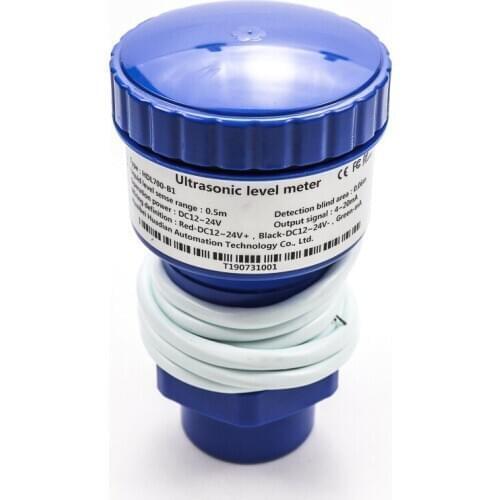 2 m Range Diesel Oil Ultrasonic Level Sensor Hart Level Transmitter with Local LCD Display 4-20mA