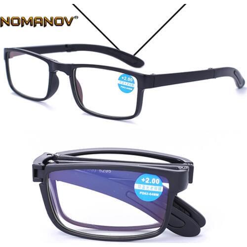 2 Pairs Tr90 Comfortable Folding Portable Ultralight Anti-fatigue Men Women Reading Glasses +0.75 +1.25 +1.5 +2.00 +1.75 To +4