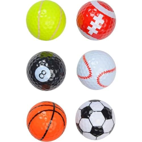 6PCS Golf Practice Ball Training Lovely Golf Sport Supply