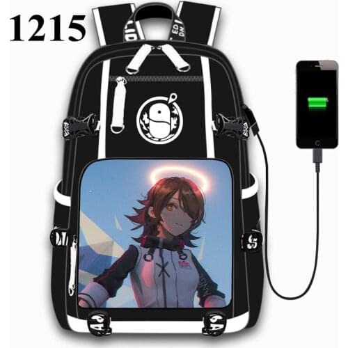 Arknights Game USB Port Backpack Bag School Book Students Outdoor Shoulder Book Bag Rucksack Cosplay