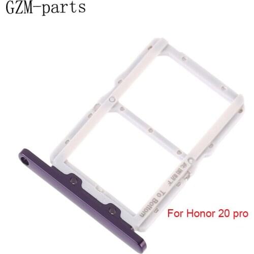 GZM-parts 5pcs/lot SIM Card Tray SIM Card Adapter Holder For Huawei Honor 20 20 Pro 20i V20 SIM Card Slot Micro SD TF Card Tray