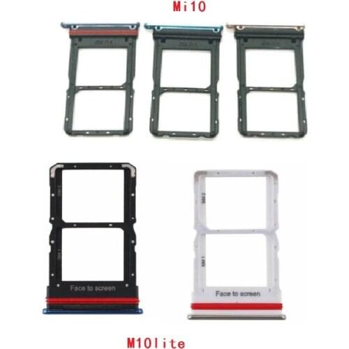 10Pcs/lot SIM Card Tray Slot Holder Adapter Accessories For Xiaomi Mi 10 Mi10 Pro Mi 10T 10t Lite Poco X3