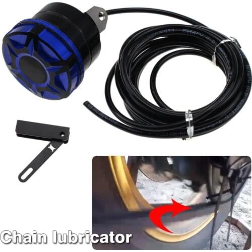 For Yamaha Honda Kawasaki Suzuki DUCATI Triumph BMW Aprilia KTM Benelli Universal Motorcycle Chain Oilers Lubricator