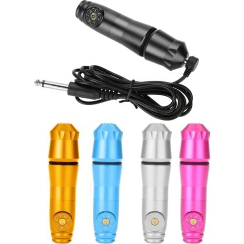5Color Electronic Rotary Tattoo Machine Lining Shading Strong Motor Tattoo Gun Permanent Makeup Pen Tattoo Supplies Microblading