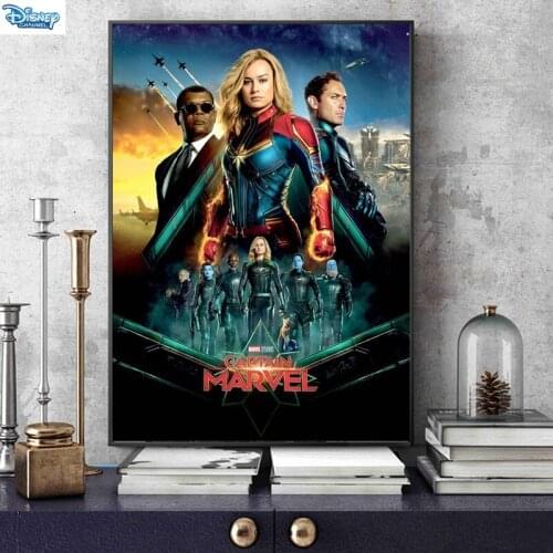 Marvel Classic Movies Canvas Painting Captain Marvel Posters and Prints Wall Art Picture Childrens Room Bedroom Home Decor