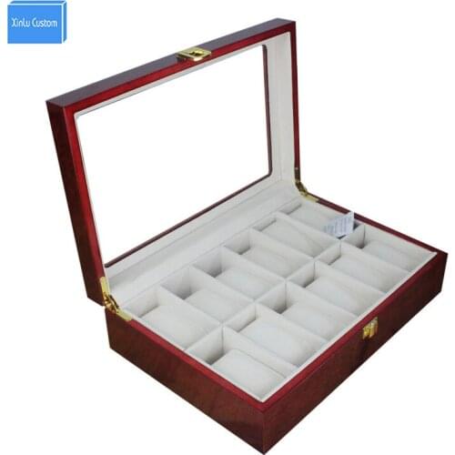 Classical Fashion Watch Organizers for Europe Brand Watches Box Wood Window Storage Display Case, Reliable China Box Supplier