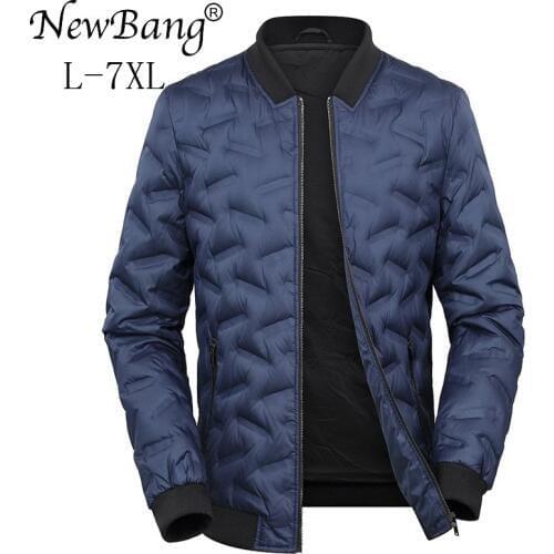 NewBang Brand 6XL 7XL Plus Men Fashions Down Coat Male Down Jacket Mens Winter Thick Warm Windbreaker feather Jacket