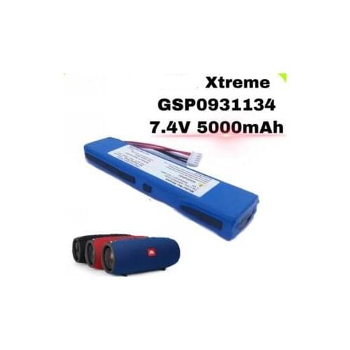 Free shipping GSP0931134 7.4V 5000MAH Lithium battery for J.B.L xtreme bluetooth mini speaker li-po battery 0931134 *2