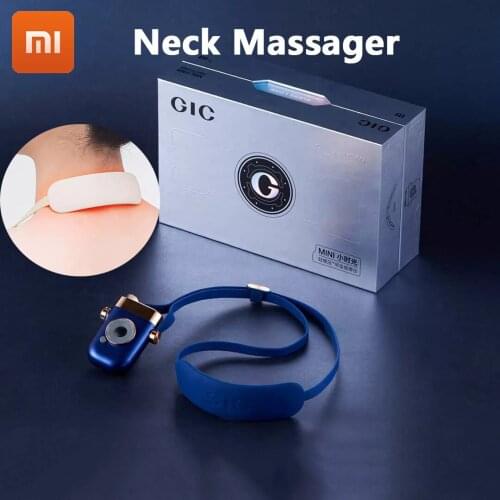 Xiaomi Portable Neck Massager TENS+EMS Double Pulse Smart Cervical Hot Compress Massager Bluetooth Applet Control for Phone