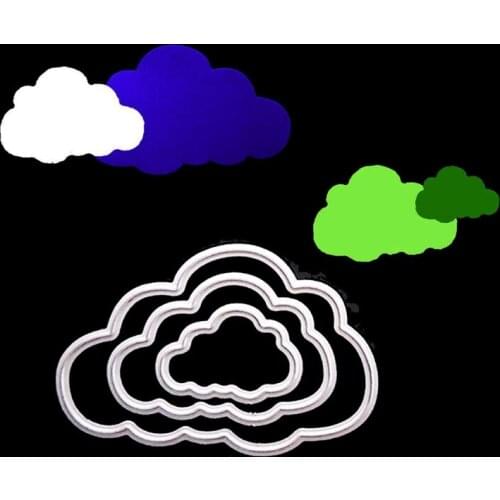 Cloud Metal Cutting Dies Stencil DIY Scrapbooking Album Paper Card Template Mold