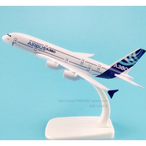16cm Prototype Airplane Model A380 Airbus Airways Model Prototype Machine Model Alloy Simulation Aircraft Gift Toys