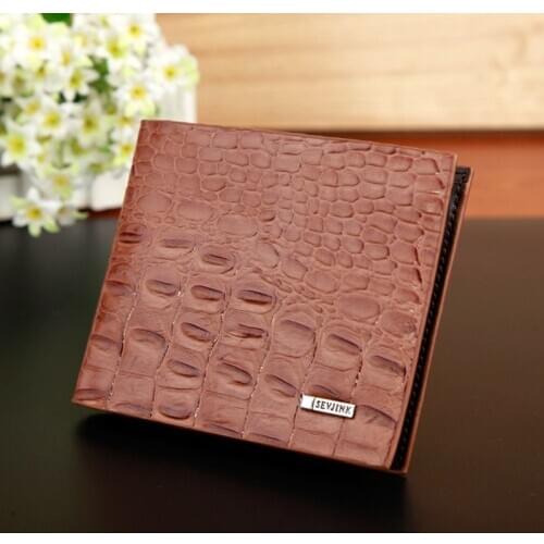 2020 fashion men clutch wallets high quality PU leather alligator texture wallet male credit cards holder men coin pocket purses