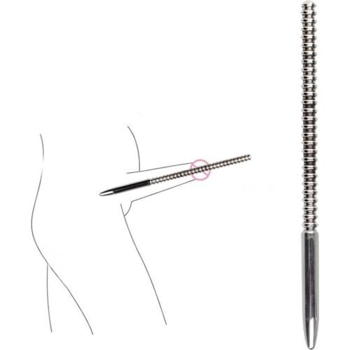 Male Metal Screw Urethral Catheter Horse Eye Stimulation Stick Dilator Sex Toy Easy to Use Sex Stimulation Durable