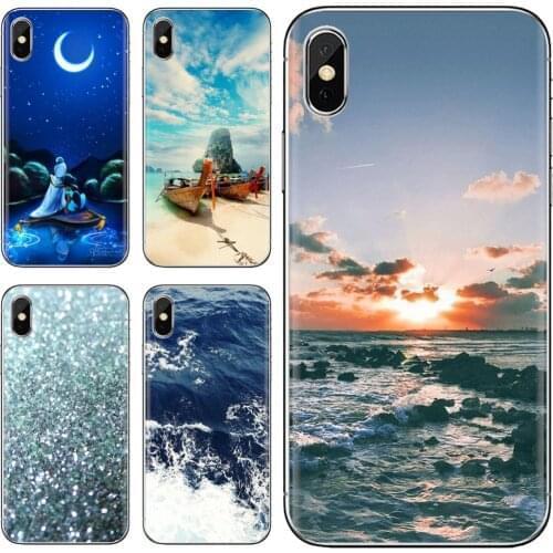 For Xiaomi poco X3 nfc F2 Pro M3 Mi 5X 6X Max Mix 1 2 2S 3 Mi5 Mi6 Mi3 Mi4 Soft Skin Case Sea-water-C-Beer-blue-ocean