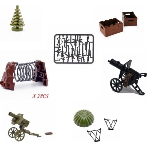 Military Weapon Sets Toys Gun Pine Weapon box Ammunition car for Children gifts toys Compatible Building Blocks Military toys