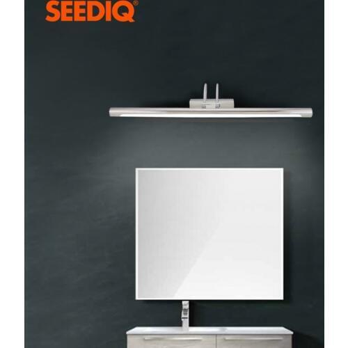 Modern Led Mirror Light Wall Lamp Bathroom 8W 40CM AC 90-260v Waterproof Wall Mounted Sconce Wall Light Fixture Black Silver