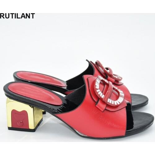 Latest Design Women Shoes High Heels Lady Wedding Shoe Comfortable Light Italian In Woman High Quality African Wedding Shoes