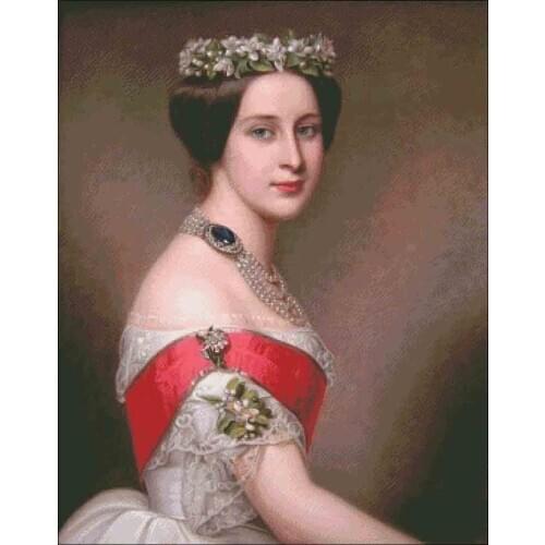 Portrait Embroidery Needlework Crafts 14CT Unprinted DIY Quality Cross Stitch Kits Handmade Arts Decor Noble lady Beautiful