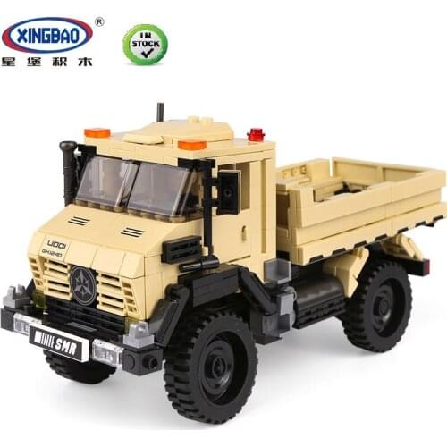 XingBao Blocks Creative MOC Technic Series Car Set Education Building Bricks Toys Vehicle Model For Children Gifts 03024-03027