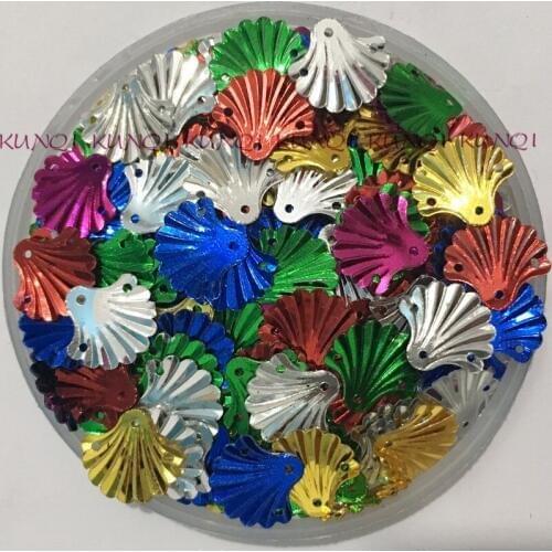 30g 900pcs/50g 1500pc 12mm Cup Fan-Shaped Loose Sequin Paillette Crafts Sewing Women Kids Shoes,Cap,Diy Garment Accessories