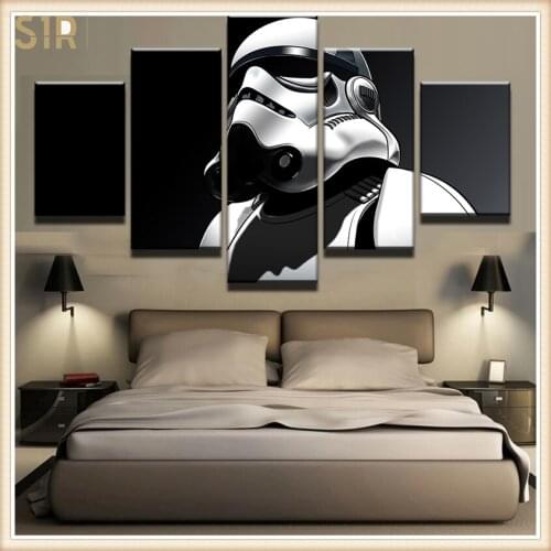Star War Decorations for 5 Part Movie HD Poster Living Room Decoration Room Decor Anime Wall Art Star War Poster Wall Decor