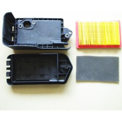 Air filter complete for Honda GXV140 GXV140K HR/HRA/HRB/HRC/HR*-195 215 475 535 5HP Mowers cleaner cover base element assembly