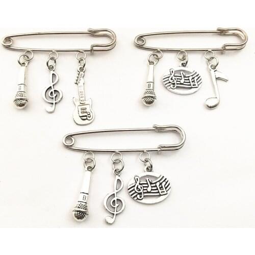 Music Note Jewelry Vintage Brooches for For Music Lovers Brooch Pins jewelry gift for wedding