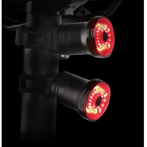 Smart Bicycle Touch Smart Sensor Taillight Brake Vibration Induction Bike Rear Light USB Fast Charge MTB Road Bicycle Tail Light