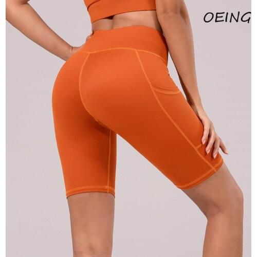 Women Jogging Yoga Shorts Seamless Stretchy Tights Dry Fit Workout Clothes Jogging Biker Shorts