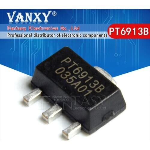 10pcs PT6913B SOT-89 PT6913 SOT89-3 6913B