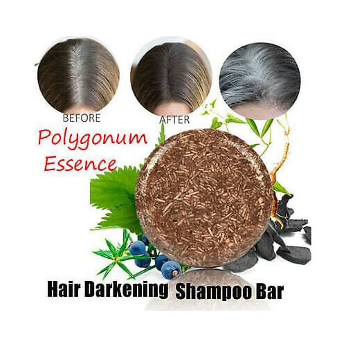 Shampoo Soap Hair Darkening Shampoo Bar 100% Natural Organic Conditioner Repair Essence Moisture Repair Hair Color Dye Treatment
