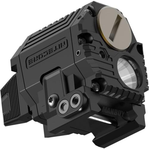 2021 NITECORE NPL10 CREE XP-G2 S3 LED Weapon Light 1x CR2 Tactical Flashligh Universal Subcompact Red Laser Pistol Light Torch